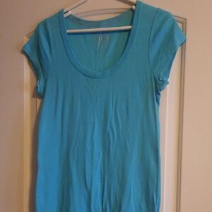 Arizona Jean Company Scoop Neck Tee in Teal